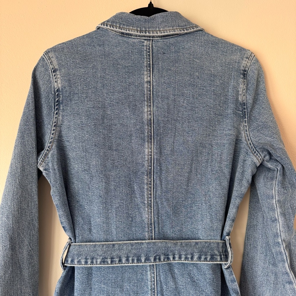 Sanctuary Denim Shirt Dress Belted Button Front Mini Dress Blue Sz S NWT - Picture 8 of 16